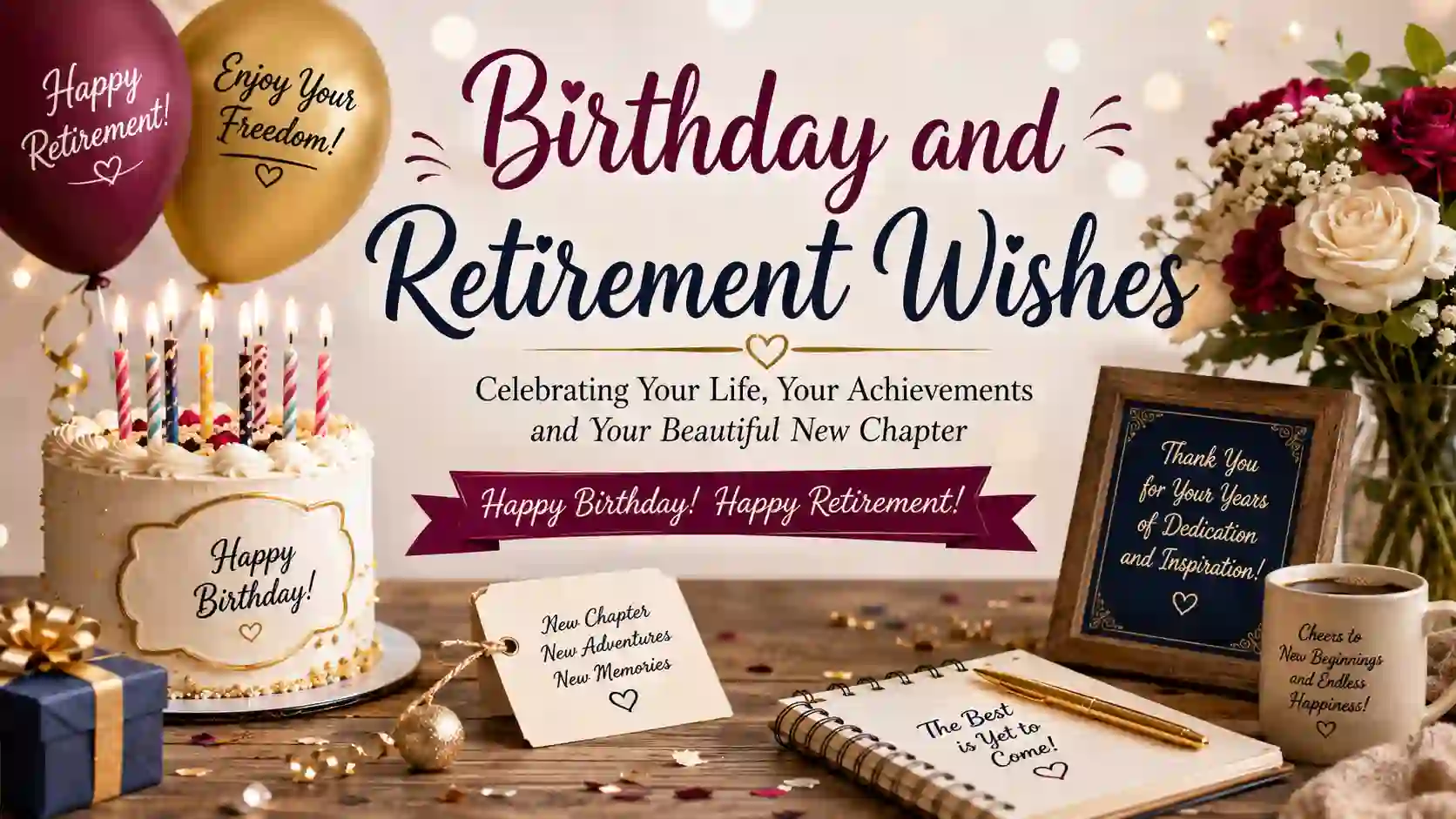 Birthday and Retirement Wishes