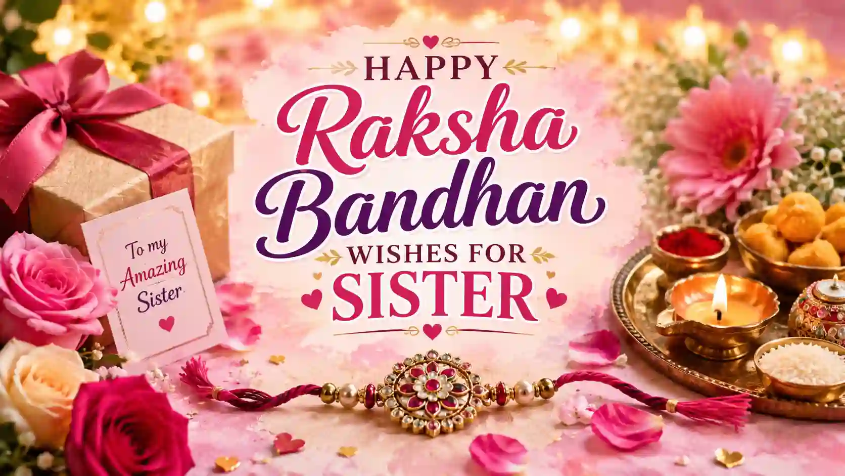 Happy Raksha Bandhan Wishes for Sister
