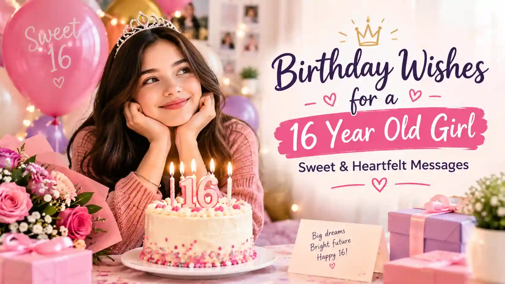 Birthday Wishes for a 16 year old Girl